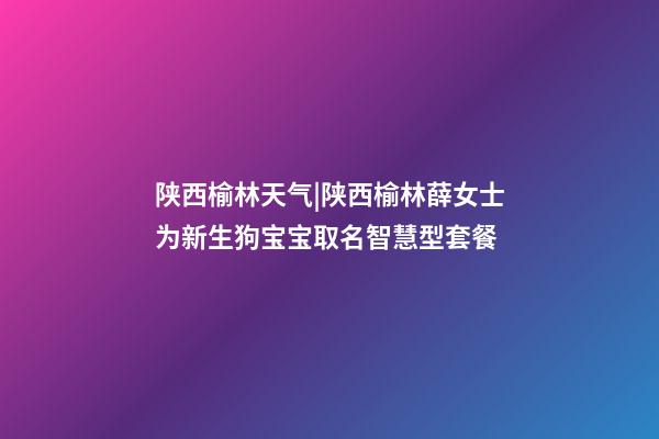 陕西榆林天气|陕西榆林薛女士为新生狗宝宝取名智慧型套餐-第1张-公司起名-玄机派